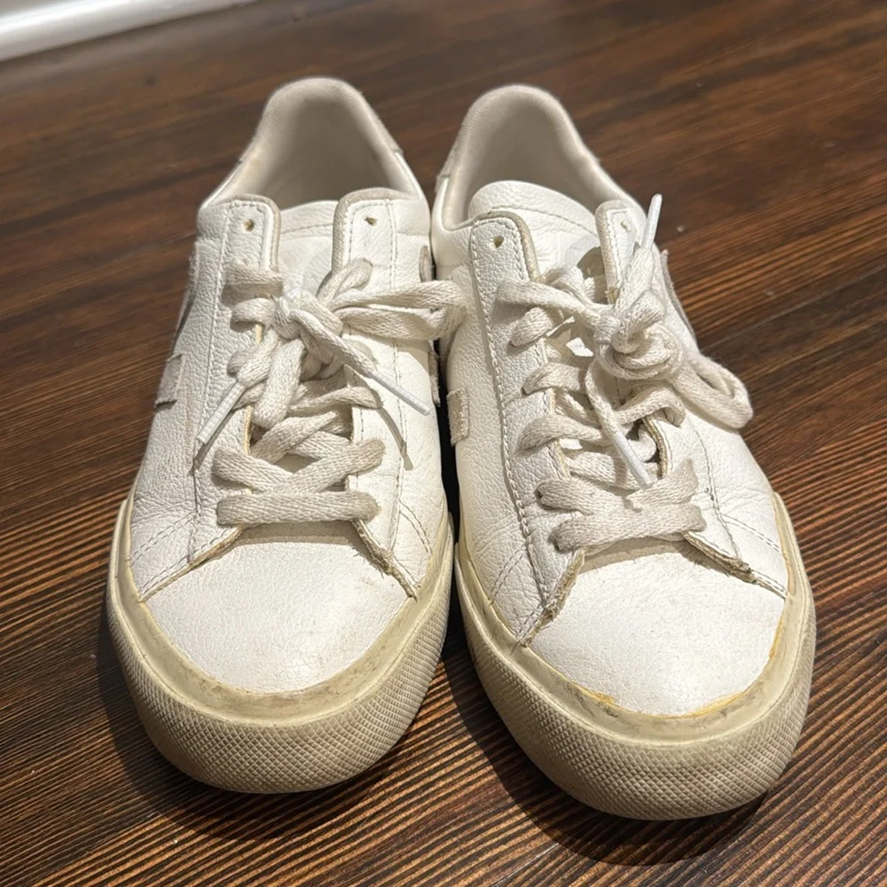 Veja Cream Casual Sneakers - Picture 2 of 3